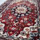 Tapis vintage du Moyen-Orient Hamadan fait main en laine – 60 x 98 cm