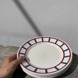 4 old Basque plates