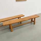 Pair of 2m elm benches