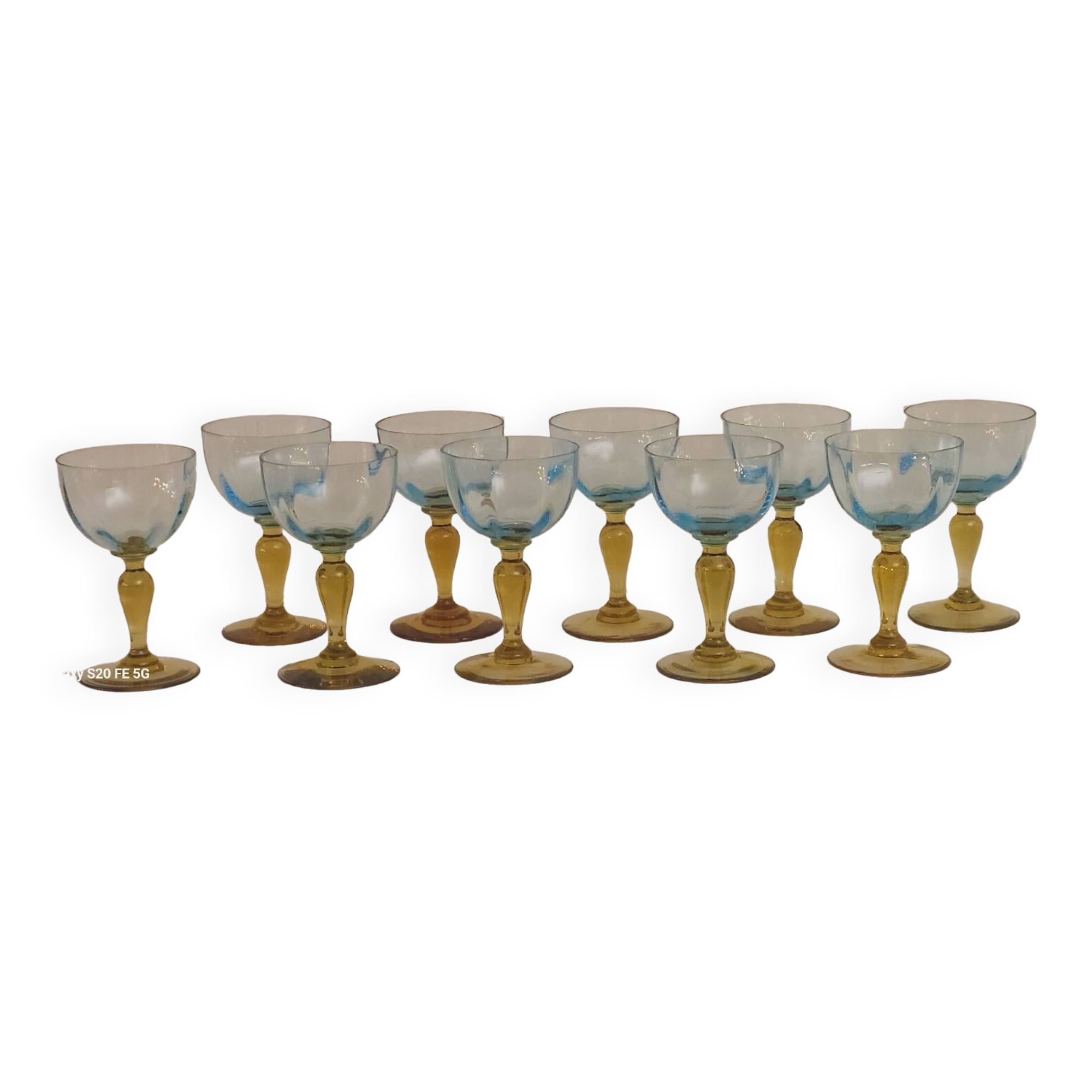 10 George Sand stemmed glasses