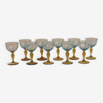 10 George Sand stemmed glasses