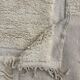 Tapis lain blanc taille 200cmx200cm 6.5ftx6.5ft (moroccan handmade)