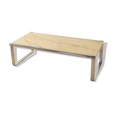 Table basse en onyx des années 1970