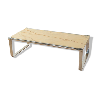 1970s onyx coffee table