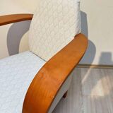 Spanish Club Chair in Beech and Plywood, 1990s