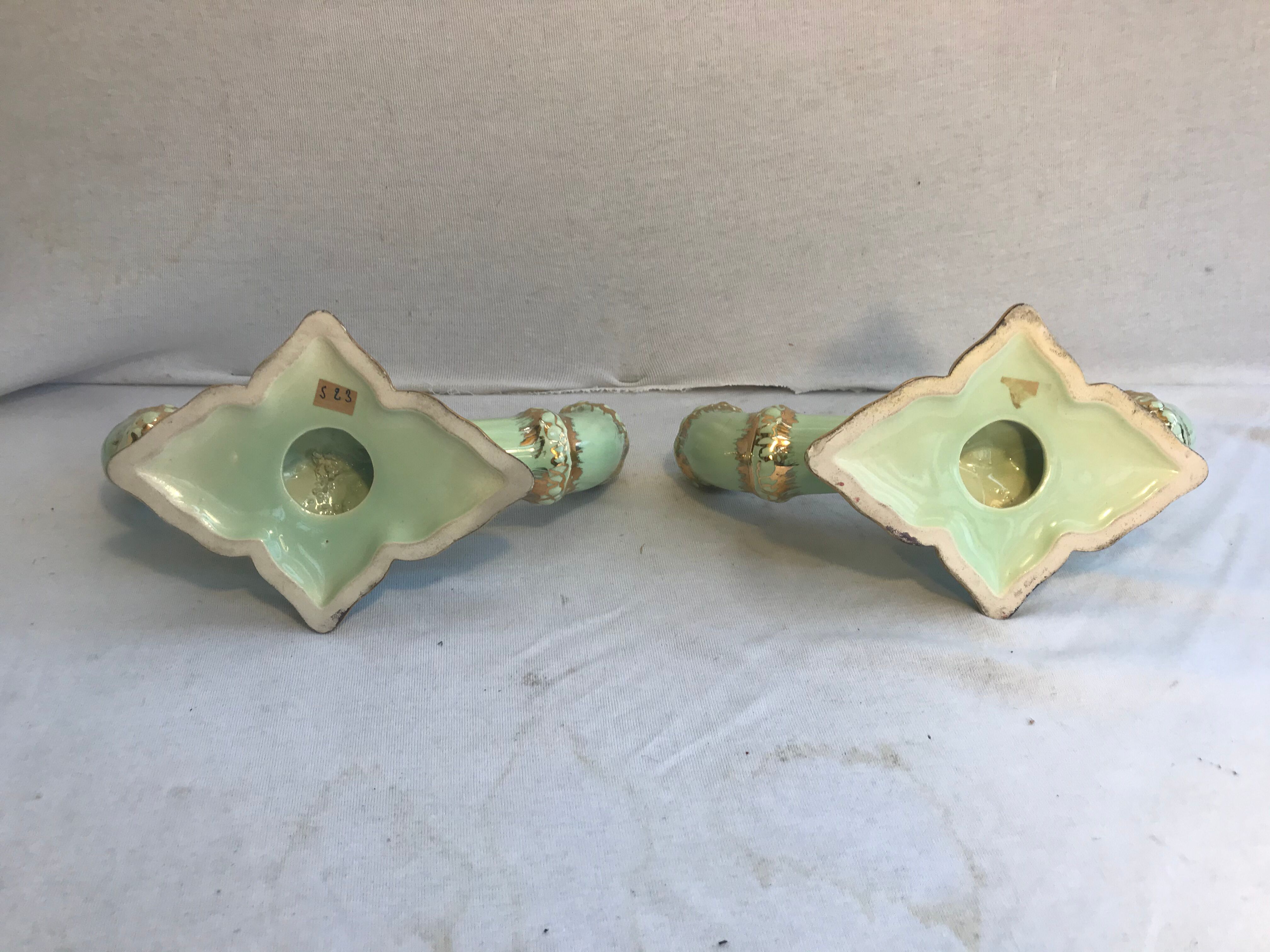 Old pair of candlesticks