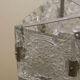 Suspension cube en verre taillé de kamenicky senov, 1970