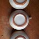 Trio de tasses en grès