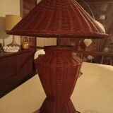Rattan table lamp
