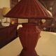 Lampe à poser en rotin