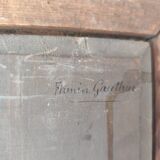 Superb oil on wood panel of a flute player by Firmin Gauthier.