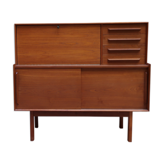 High sideboard of the 60s in teak