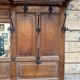 Large oak wall wardrobe from the early 20th century.