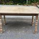 20th century extendable farmhouse dining table renovated in raw wood 225cm