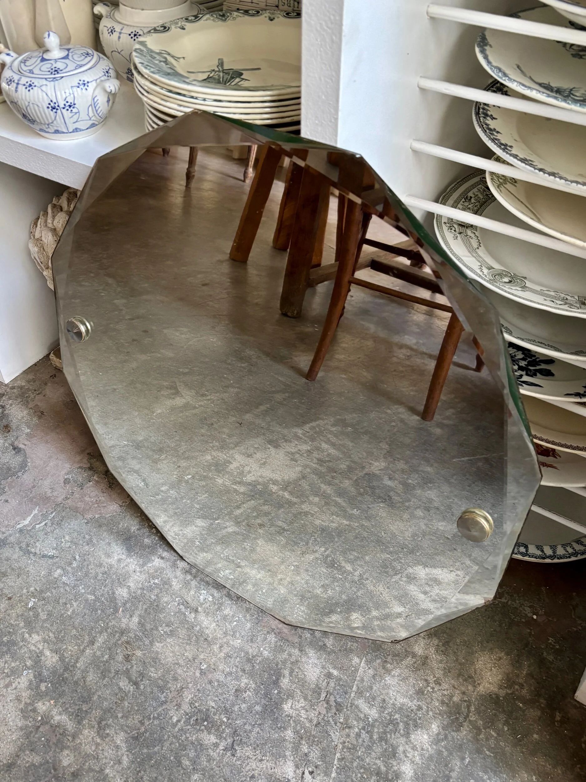 Miroir dodécagonal biseauté ⌀ 60 cm