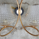 Pair double appliques Arlus, vintage, 50s