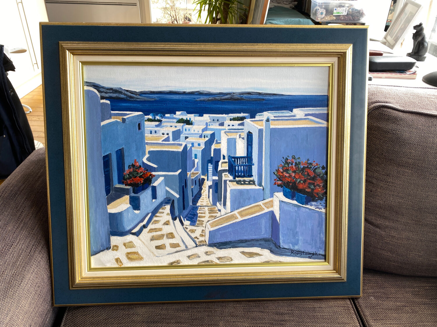 Greek landscape painting