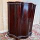 Curved corner buffet Napoleon III – Flamed mahogany and original marble