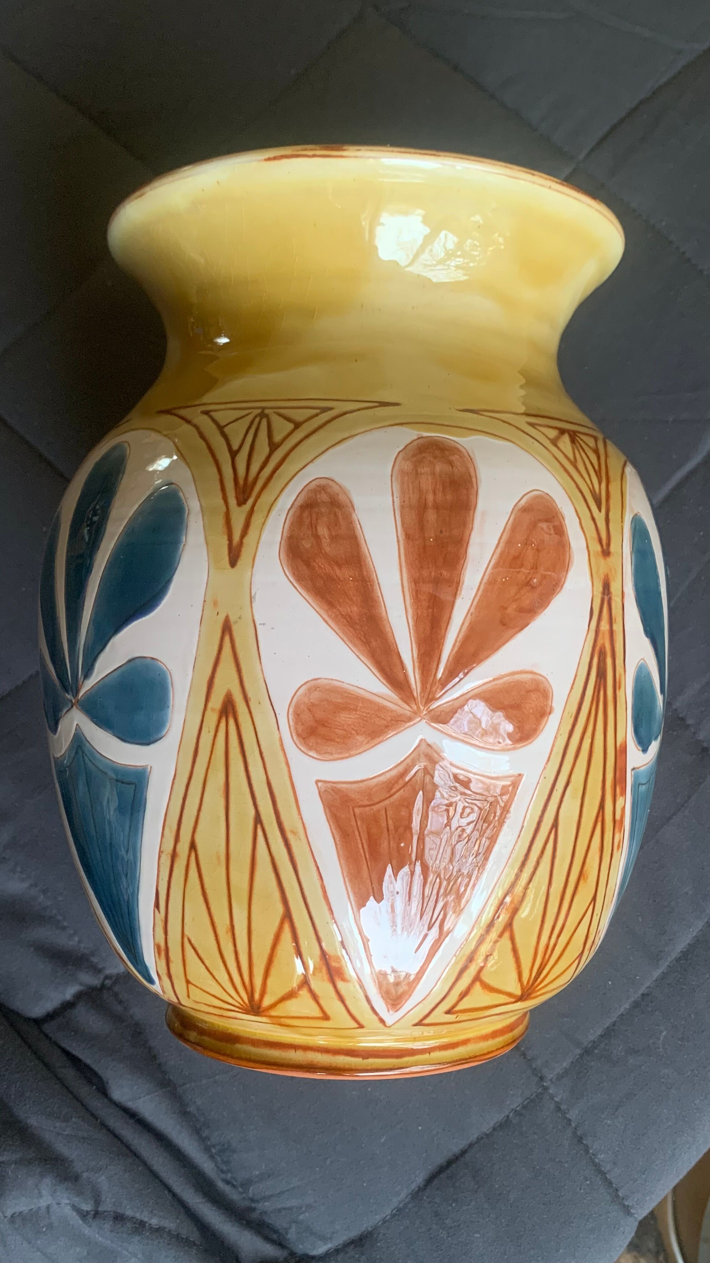 Porcelain case by Jean-Claude Malarmey for Vallauris, France.