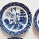 Set of 6 English porcelain dessert plates