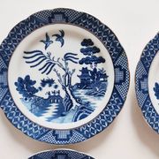 Set of 6 English porcelain dessert plates