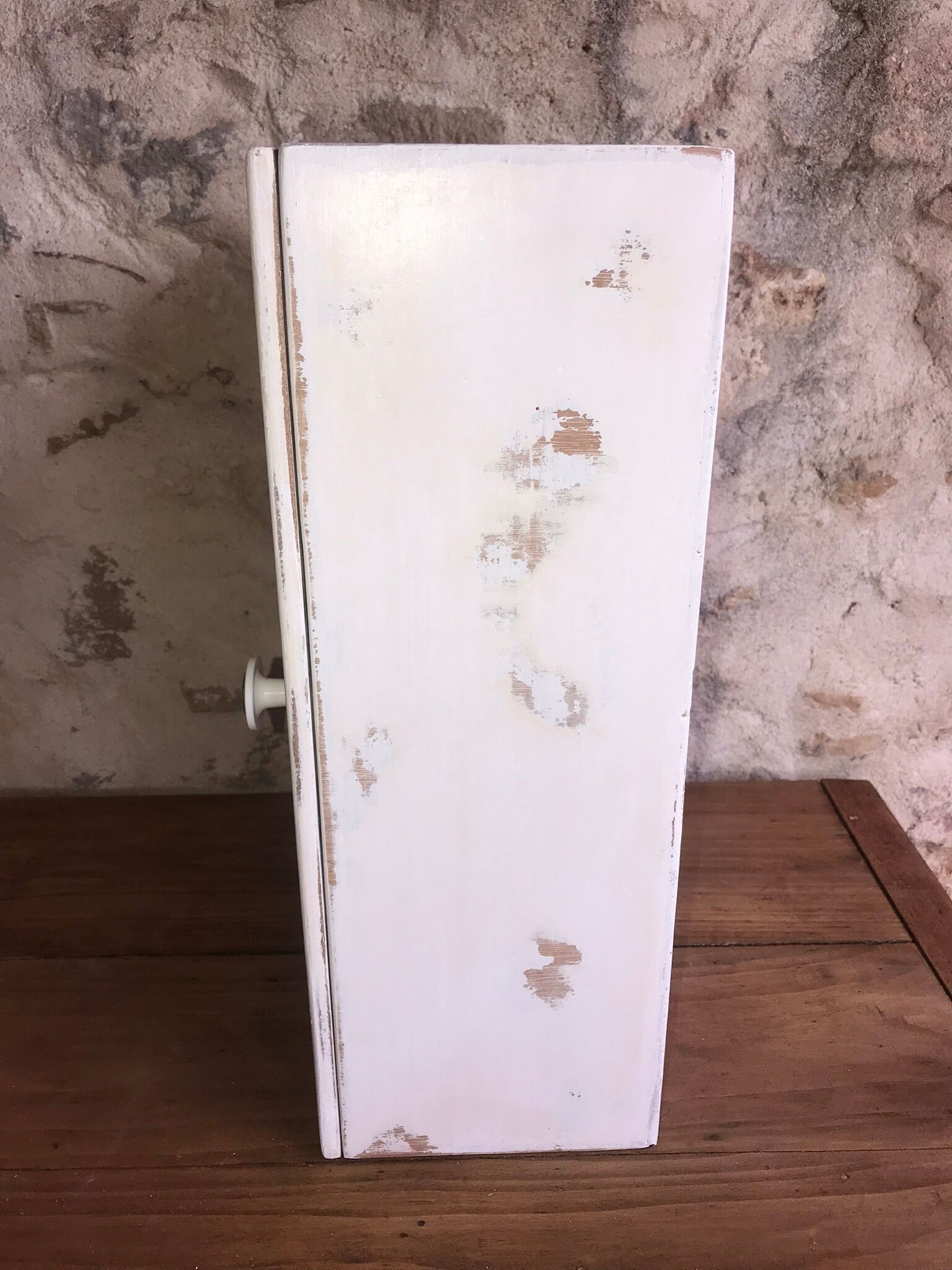 Wooden medicine cabinet