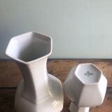 Set of two vases Vohenstrauss Johan Seltmann Bavaria. Height: 28 and 20 cm
