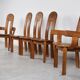 Vintage brutalist dining chairs by De Puydt, 1960s