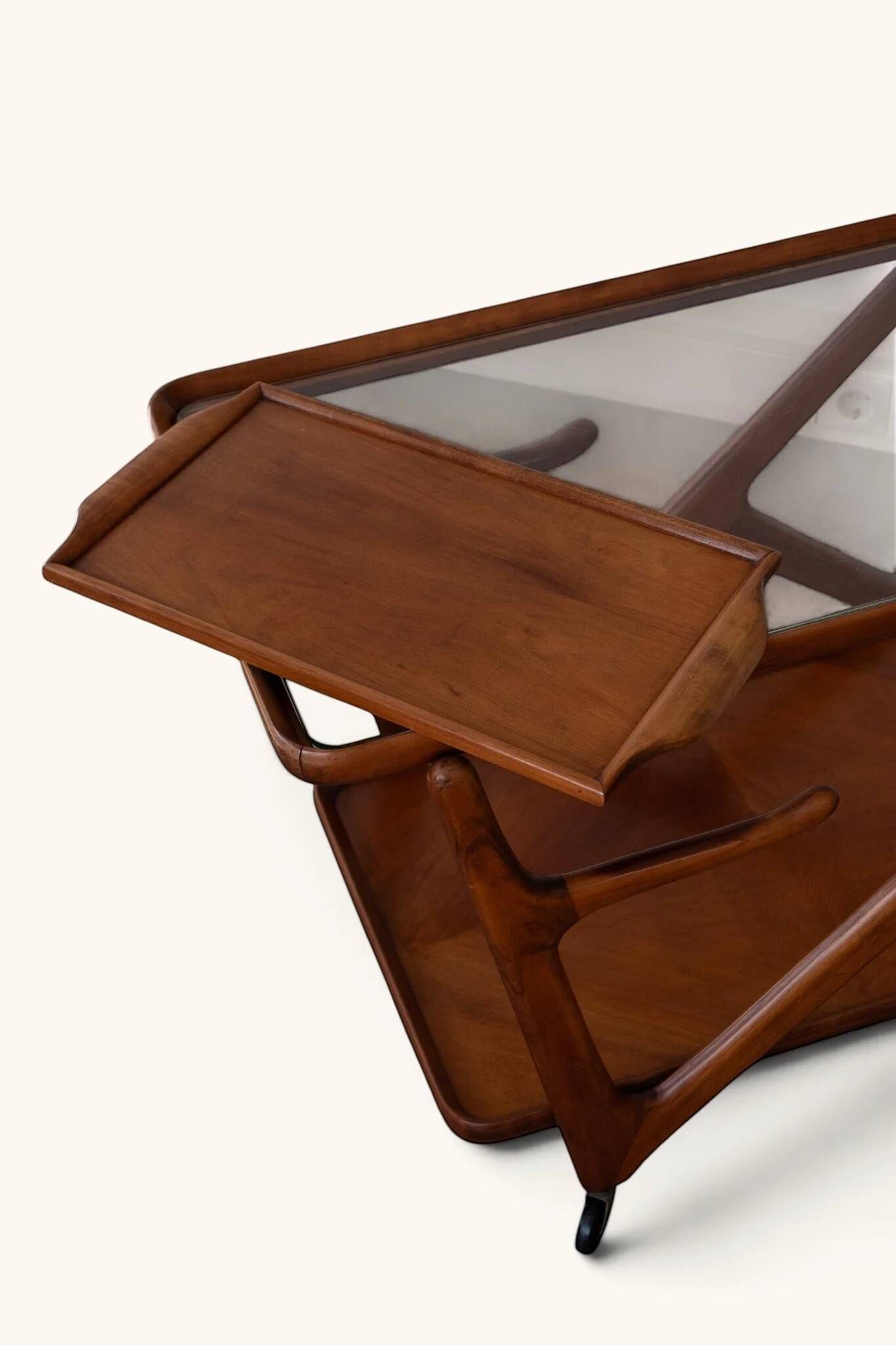Bar cart by Cesare Lacca for Cassina, 1950s.