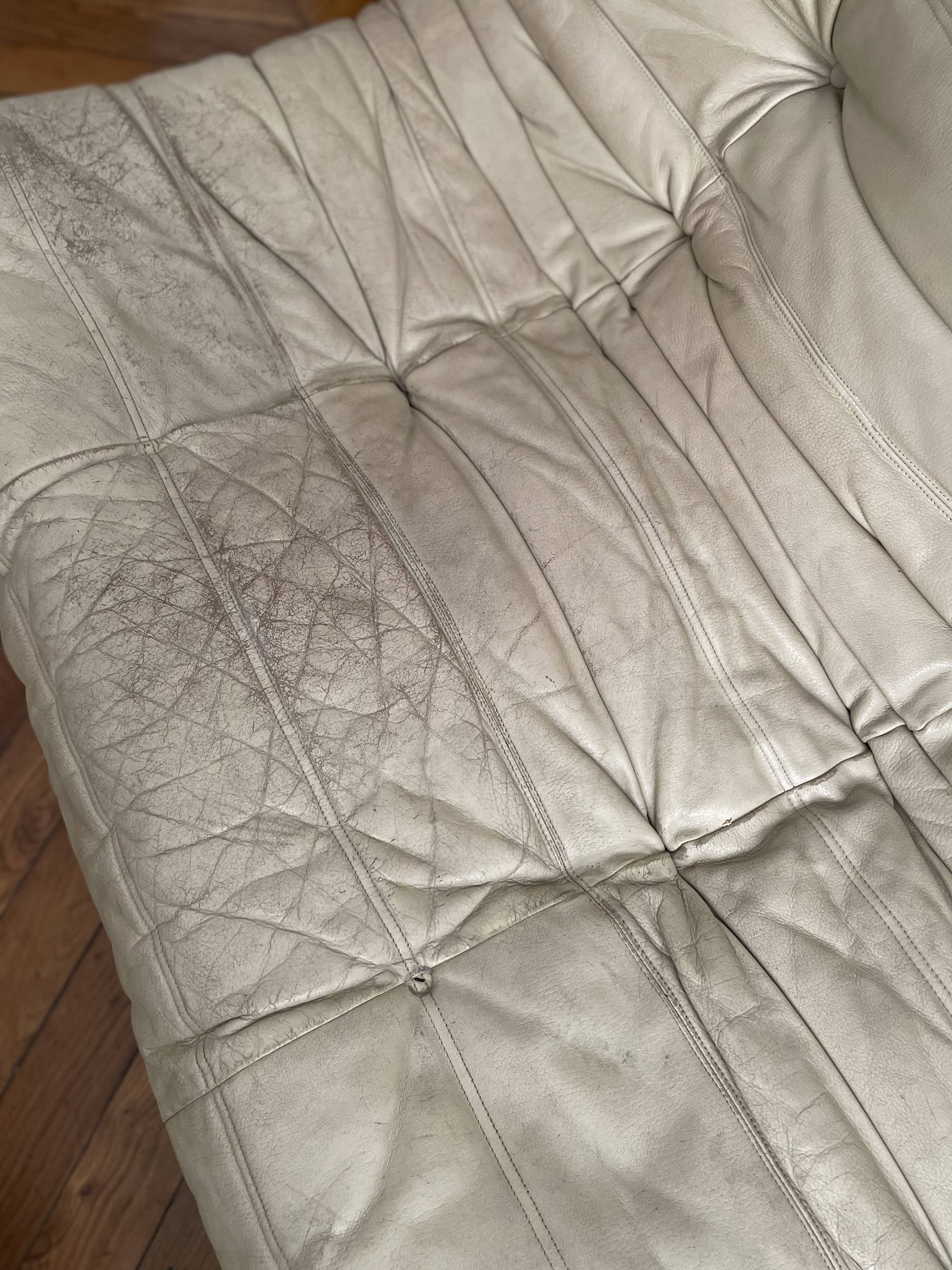 Sofa bench 3 places Togo by Michel Ducaroy edition Ligne Roset vintage