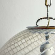 Vintage Swirl Murano pendant lamp, Italy, 1970s