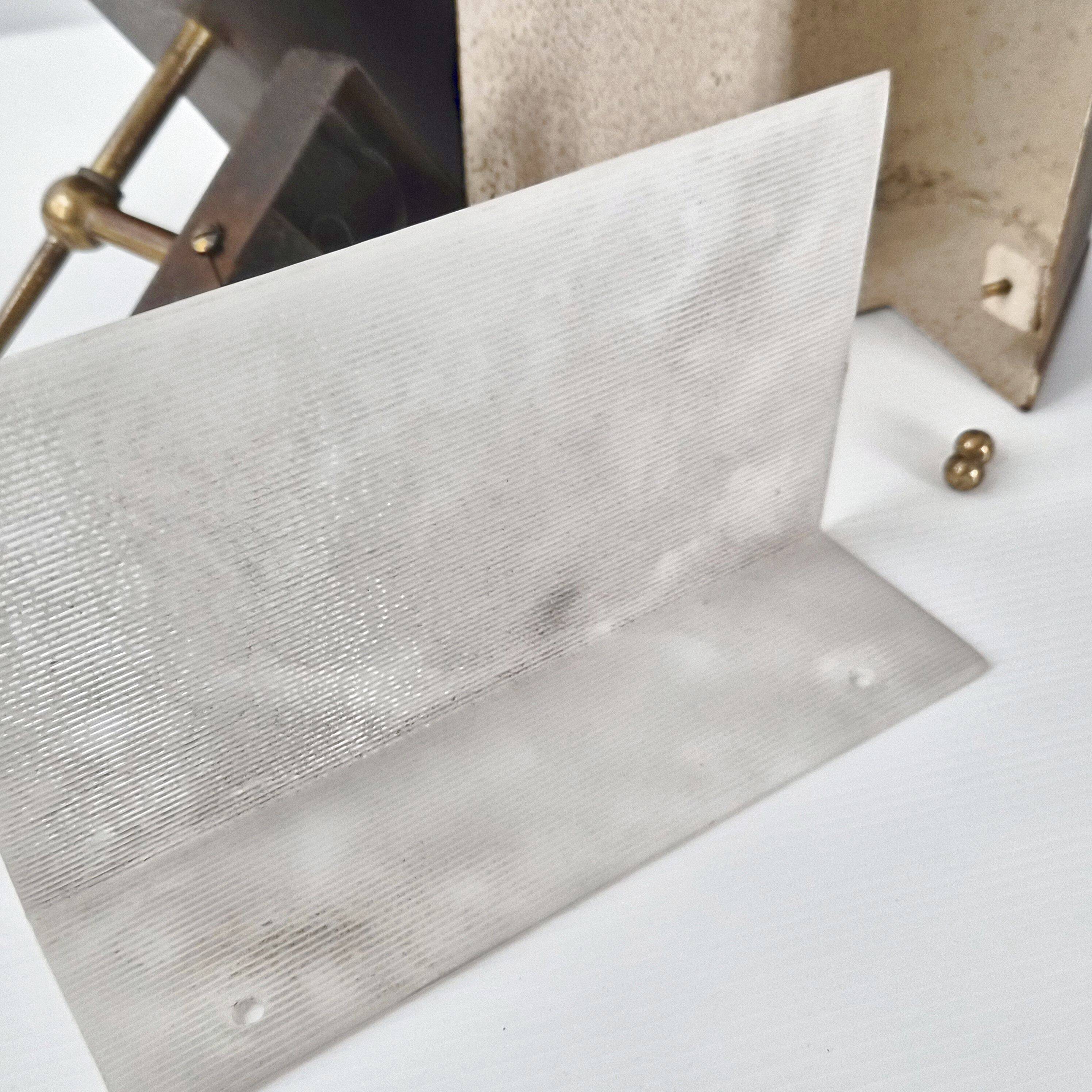 Pair of vintage 1950s wall lights signed M.D.