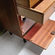 Vintage teak library enfilade 1970