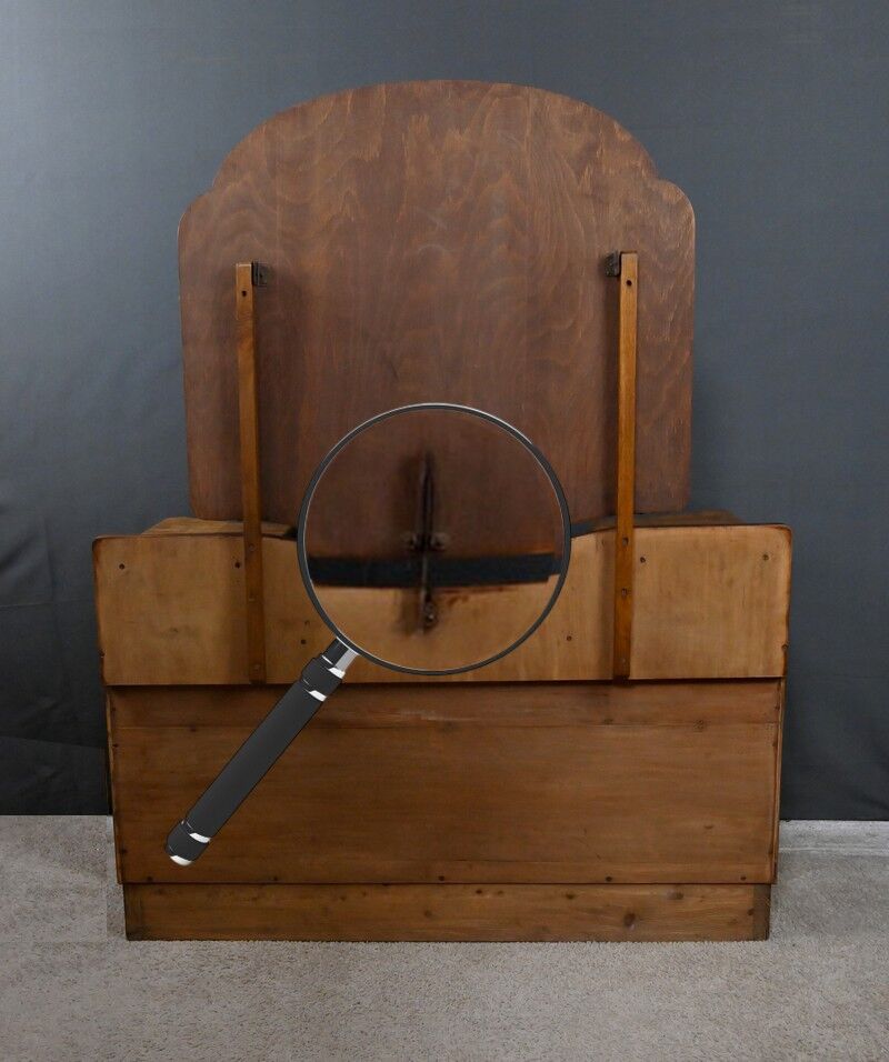 Commode-coiffeuse en ronce de noyer, Angleterre – 1920