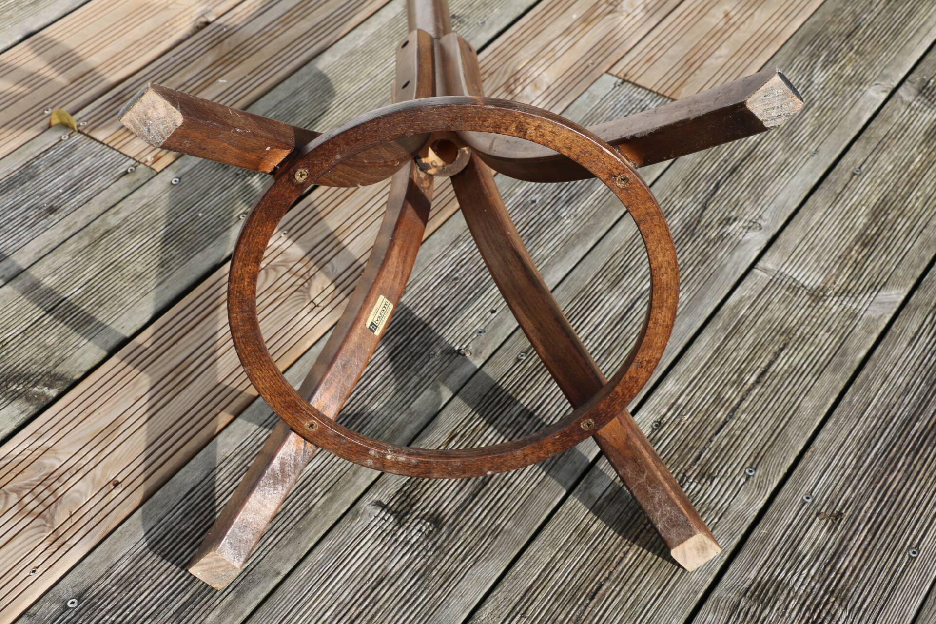 Baumann parrot coat rack, simple, dark beech