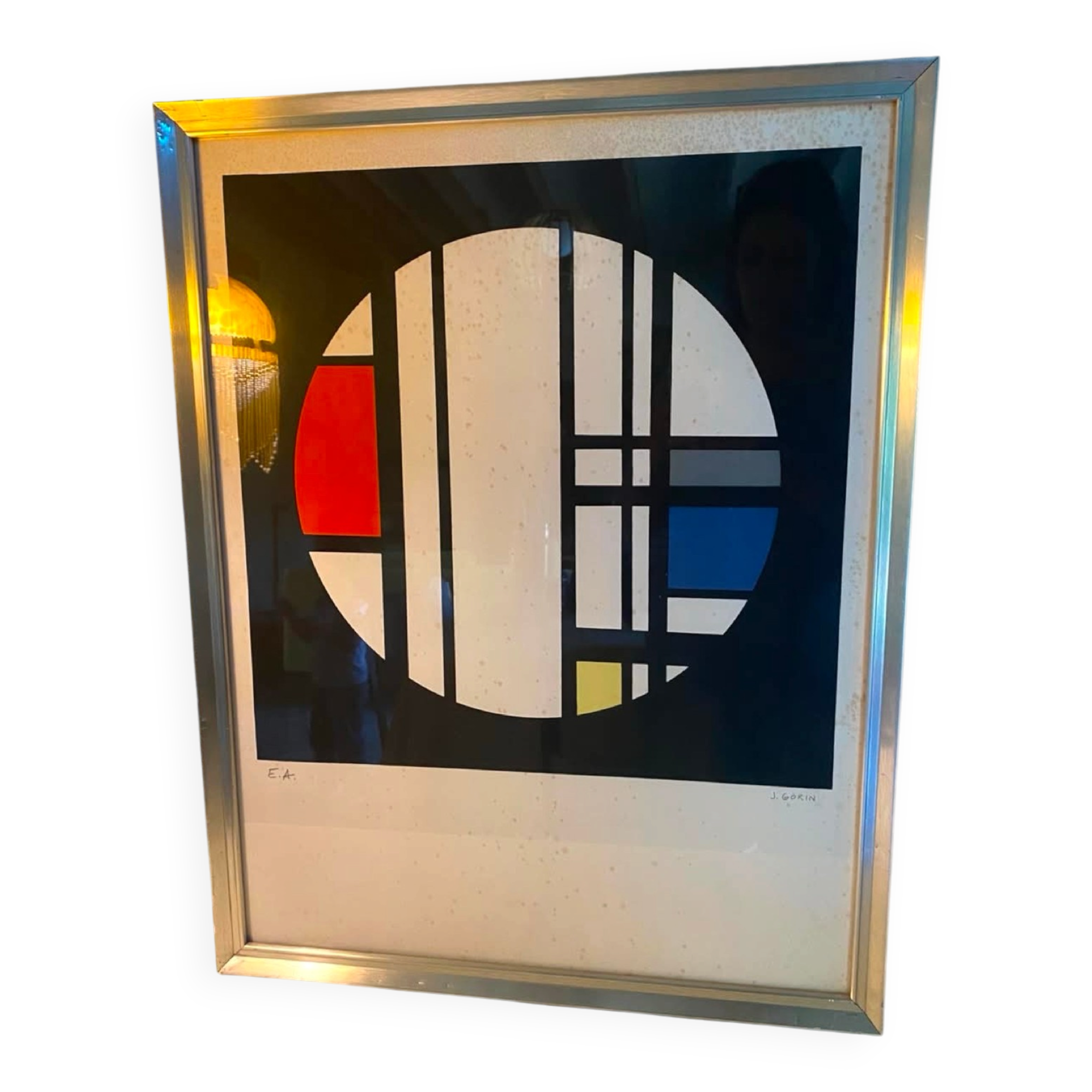 Geometric abstraction signed J. Gorin
