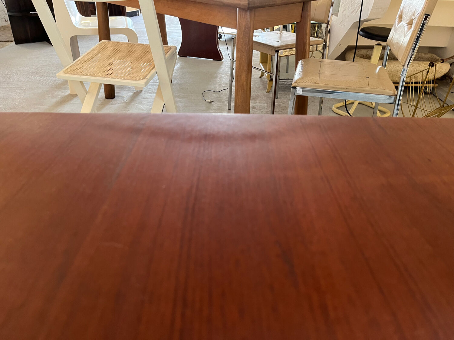 Mahogany table from the 1950s