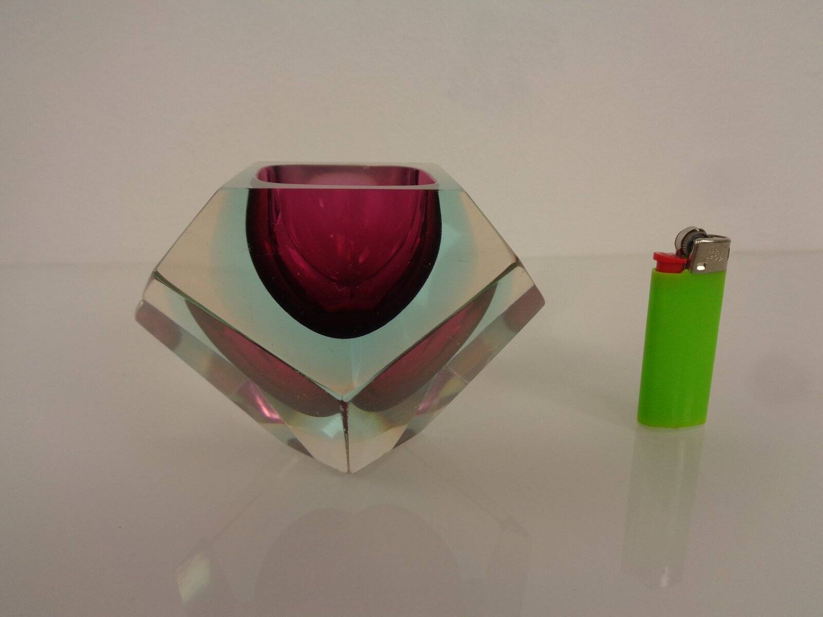 Italian Sommerso Murano Glass Ashtray by Flavio Poli, 1960s