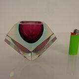 Italian Sommerso Murano Glass Ashtray by Flavio Poli, 1960s