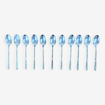 11 teaspoon in silver metal