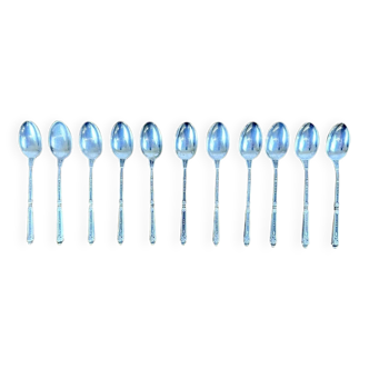 11 teaspoon in silver metal