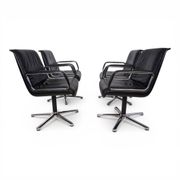 Set of 4 Wilkhahn Delta swivel chairs by Delta Design, 1970