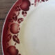 Vintage set of 5 St Amand earthenware plates with apples.