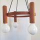 Vintage teak pendant light