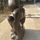 Statue bois "le penseur"