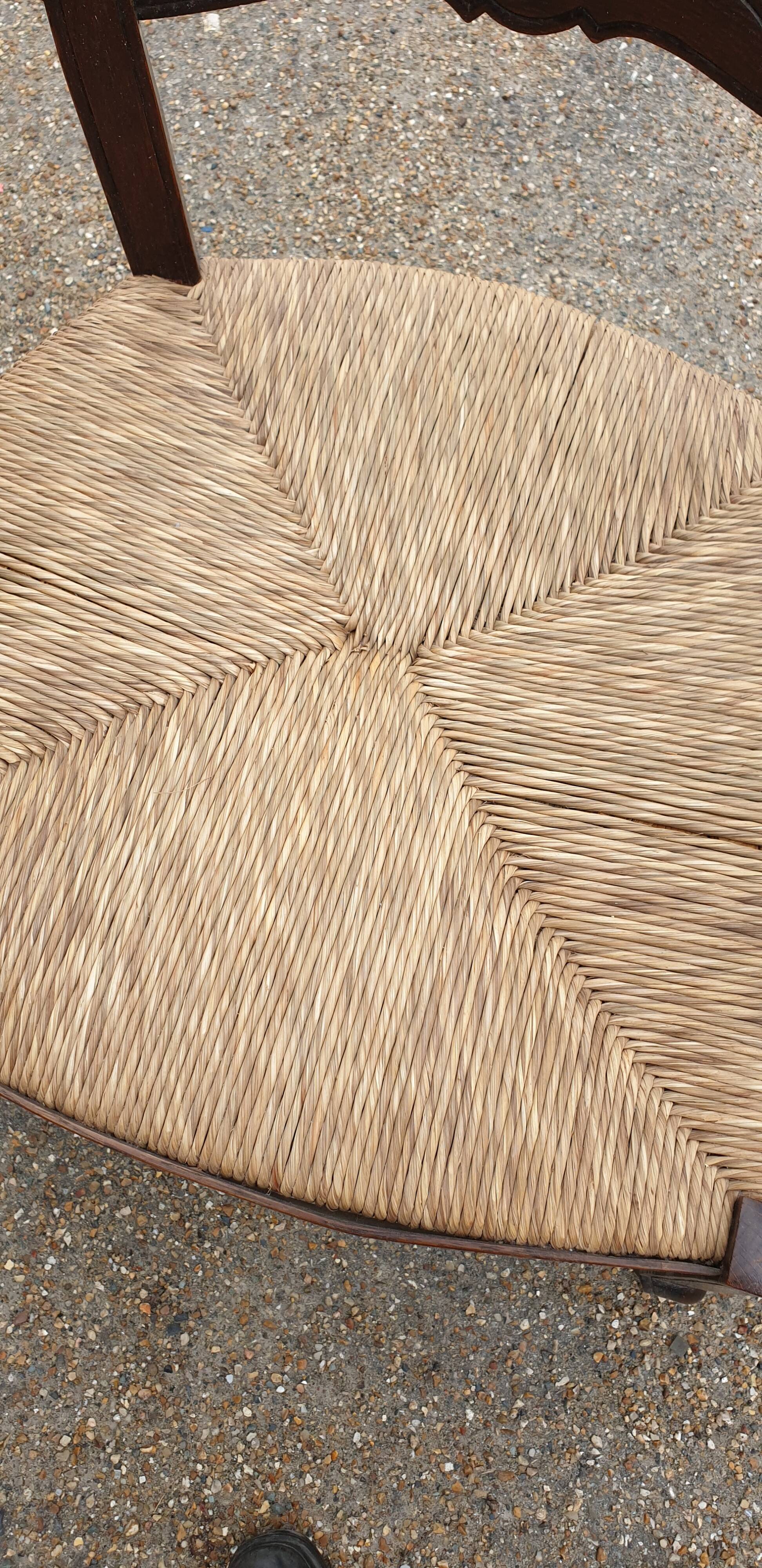 Pair of rustic Provençal armchairs