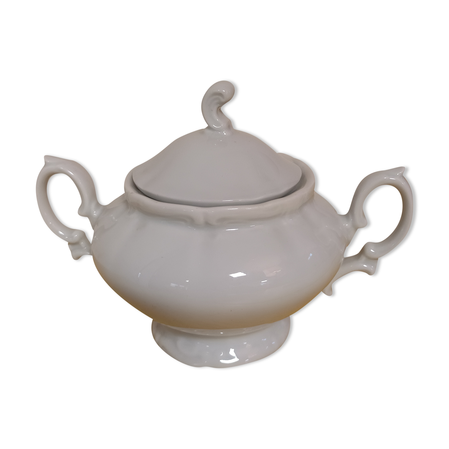 Sucrier porcelaine blanche