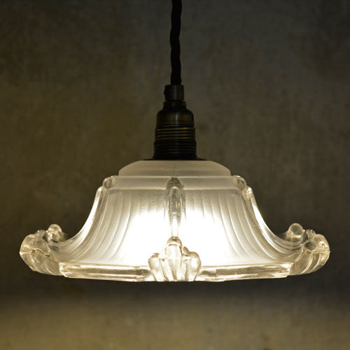 Pair of Original Art Deco Glass Lamp Shades