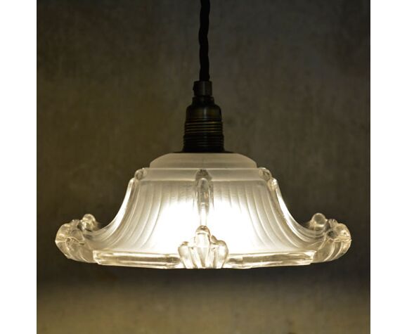 Pair Of Original Art Deco Glass Lamp Shades Selency Art Deco Glass Lamp Shades Selency, Art Deco Glass Light Shades