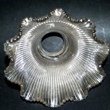 Tulip Striated molded pressed glass lamp cup